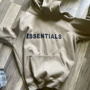 Brown essentials hoodie